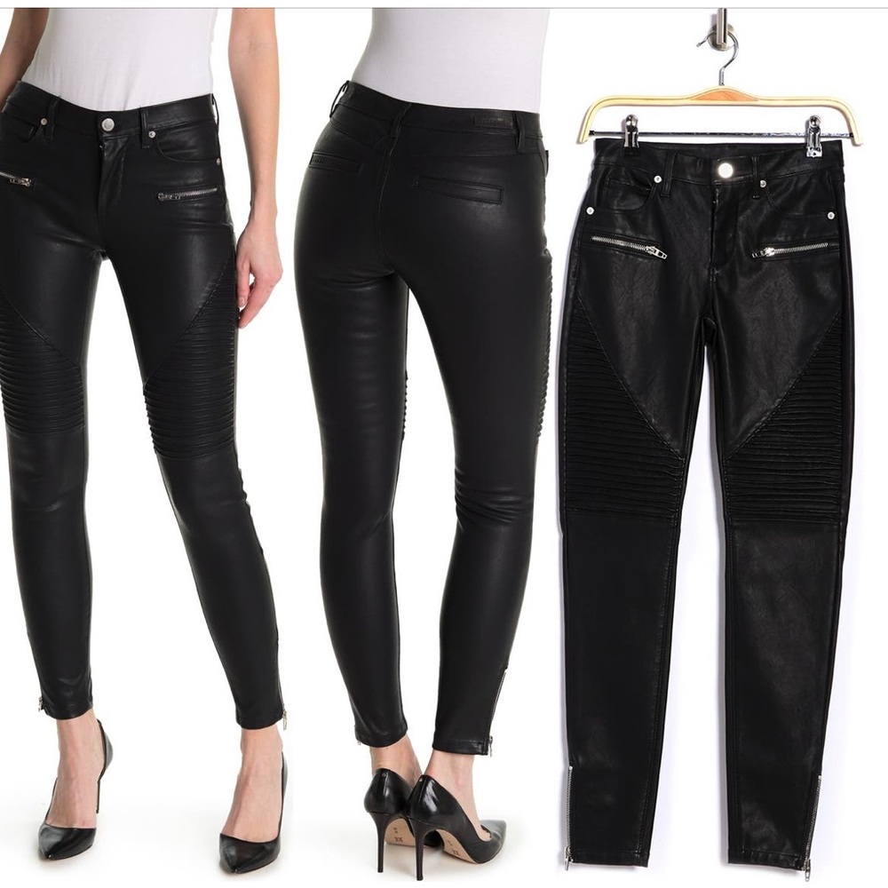BLANKNYC
BLACK VEGAN LEATHER MOTO PANT (NWT)